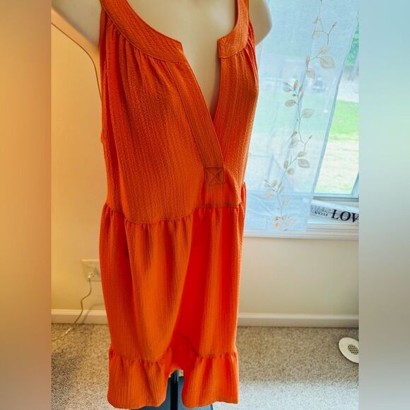 Calvin Klein Dress NWT size 10 in Orange - Picture 2 of 13